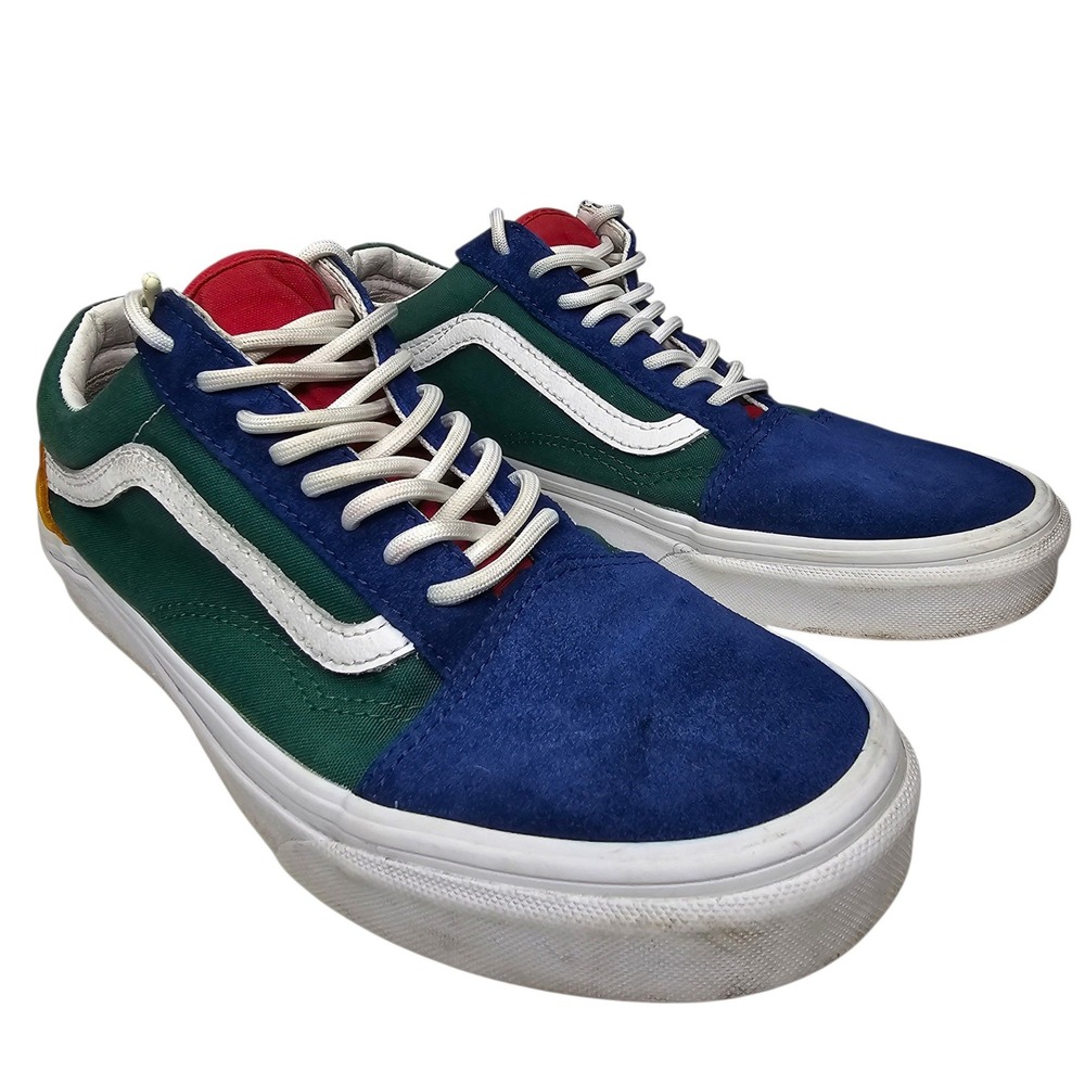 Vans Old Skool Men 8 Multicolor Yacht Club Skate Shoes Low Top Sneaker